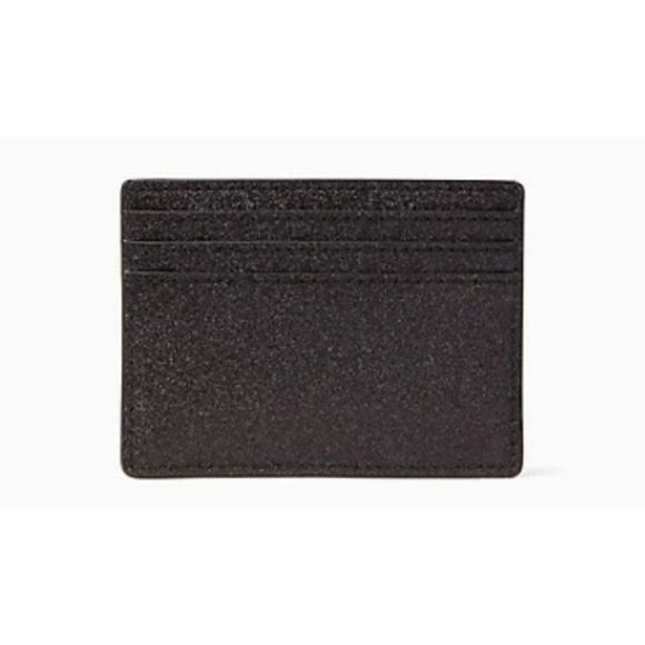 SOLD.........Black Shimmy Glitter Small  Cardholder NWT - Picture 4 of 4
